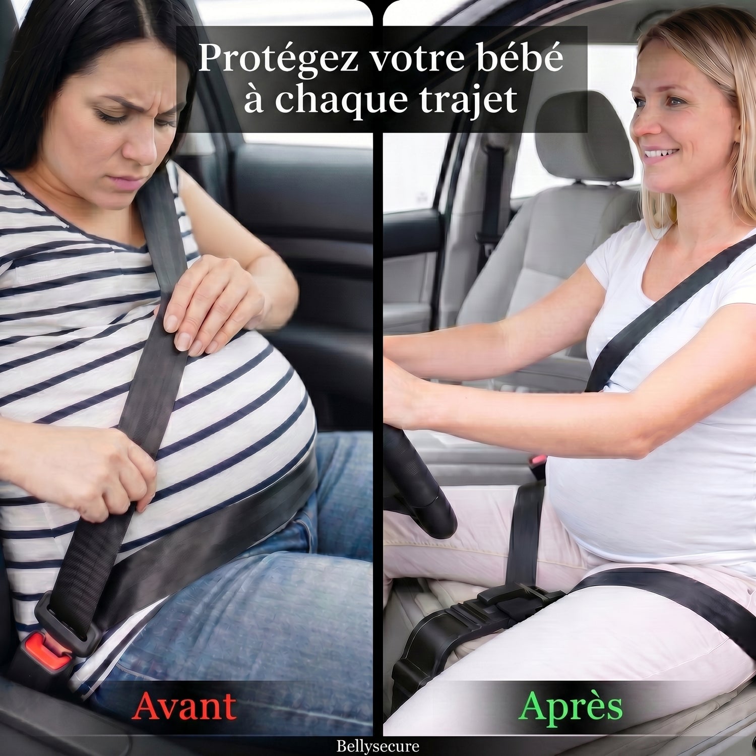 BellySecure - Ceinture de Sécurité Grossesse